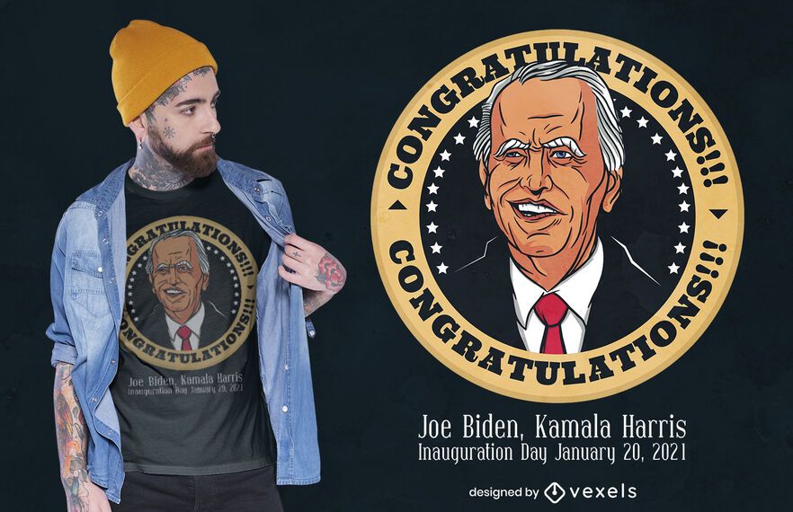 Parabéns pelo design da camiseta biden Parabéns pelo design da camiseta biden
