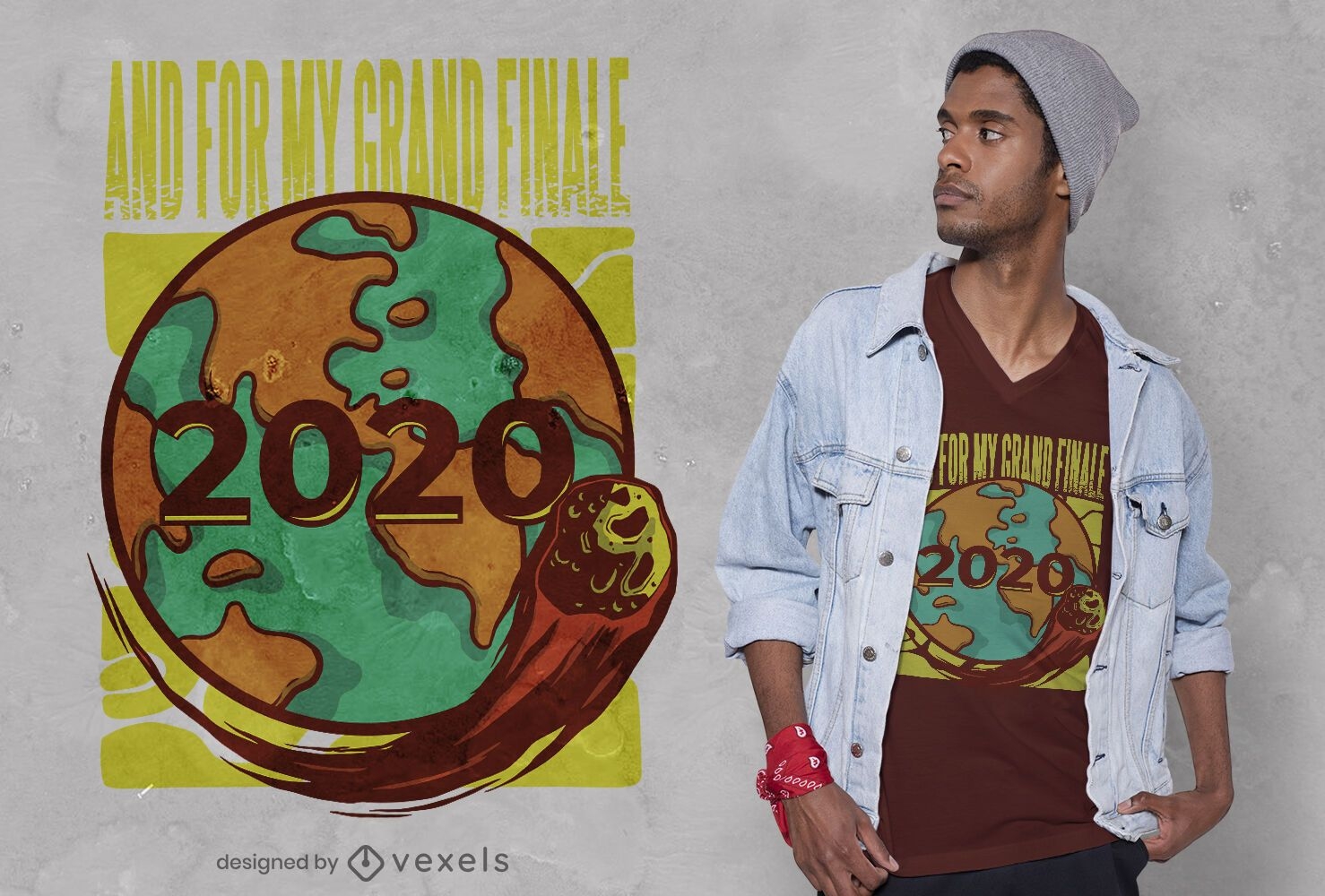 Design de t-shirt grand finale de 2020
