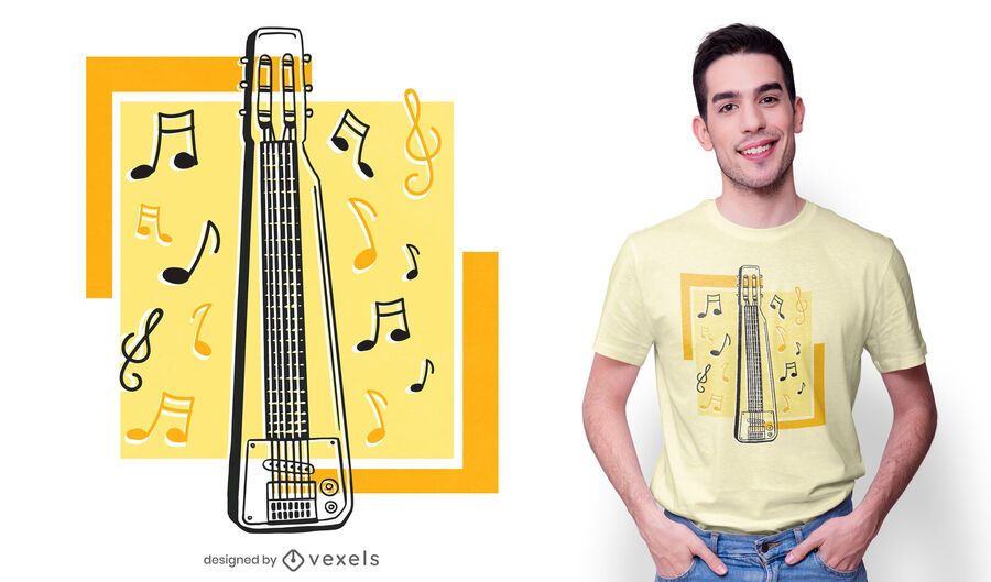 Steel guitar t-shirt design Steel guitar t-shirt design