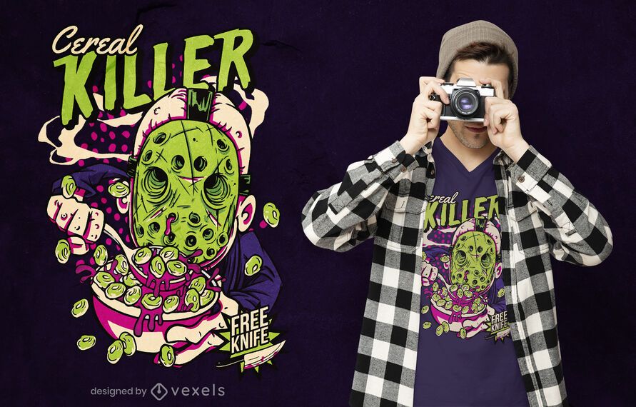 Funny cereal killer t-shirt design Funny cereal killer t-shirt design