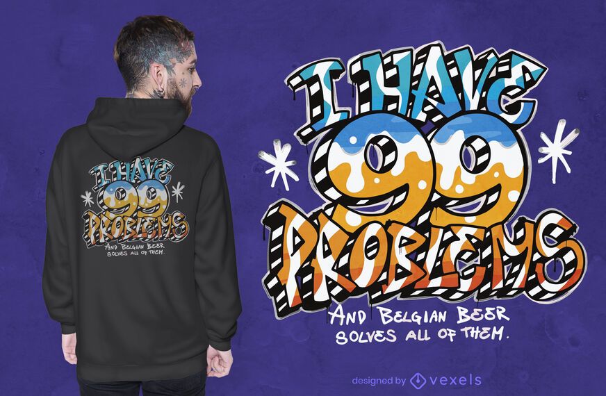 Belgian beer solution t-shirt design Belgian beer solution t-shirt design