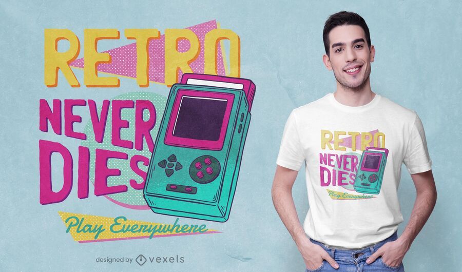 Retro never dies t-shirt design Retro never dies t-shirt design