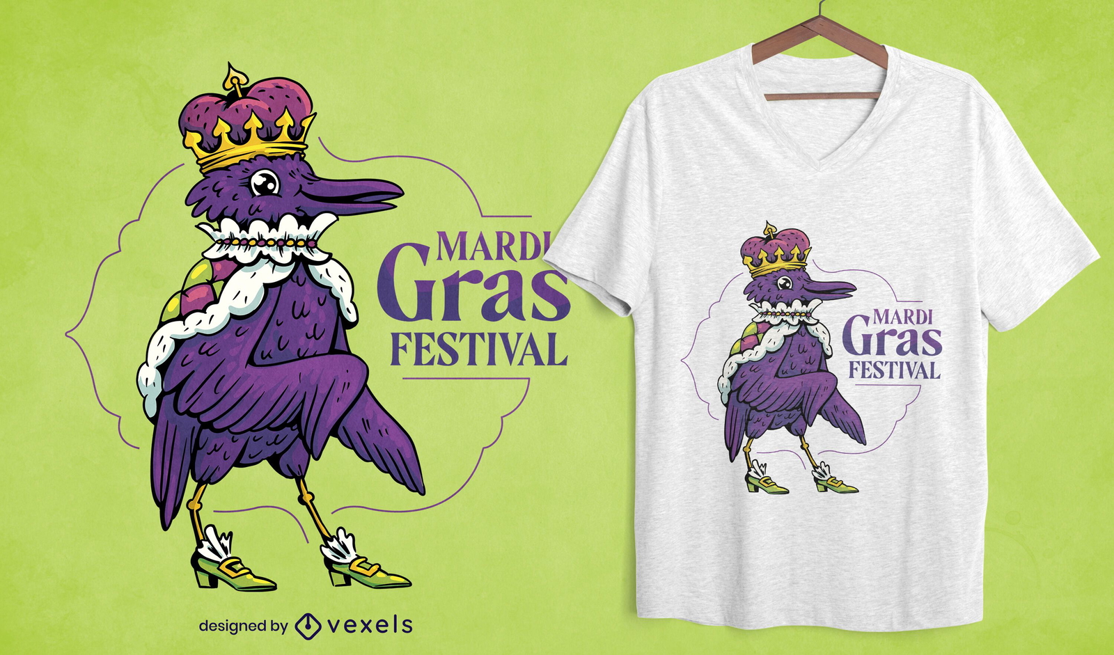 Mardi gras festival t-shirt design