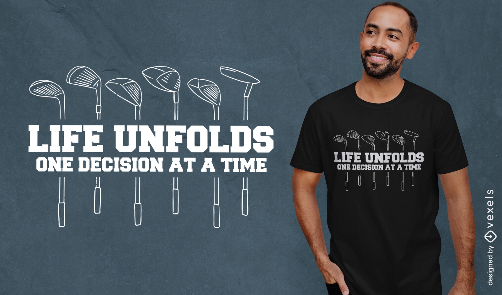 Golfing quote t-shirt design