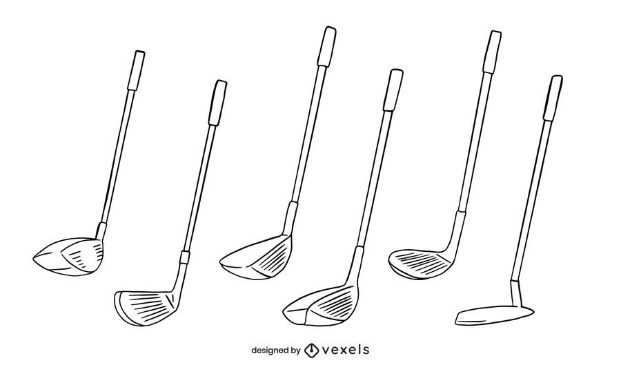 Golf club stroke set Golf club stroke set