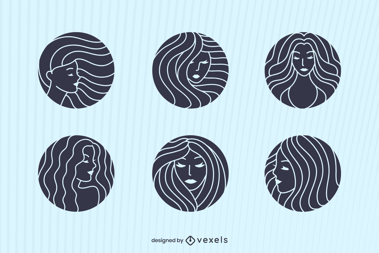 Women isotype set design