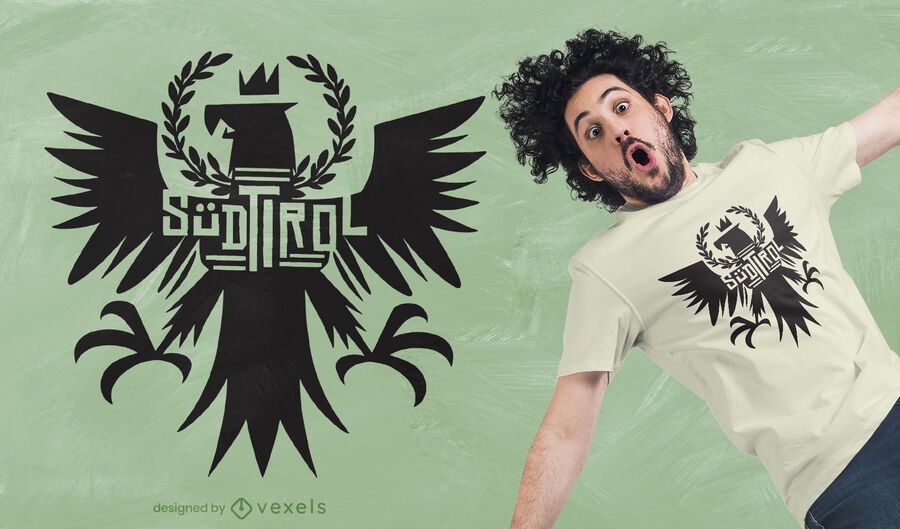Desenho de t-shirt da águia tirolesa Desenho de t-shirt da águia tirolesa