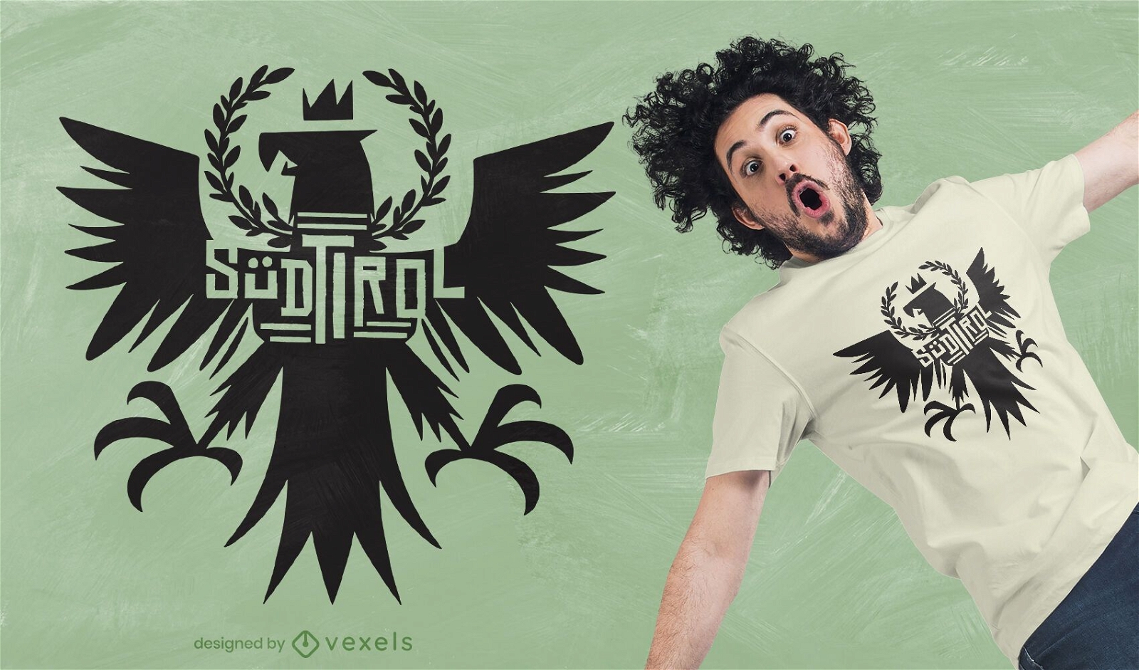 Tyrolean eagle t-shirt design