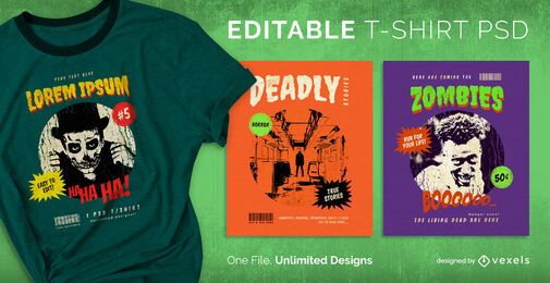 Horror scalable psd t-shirt Horror scalable psd t-shirt