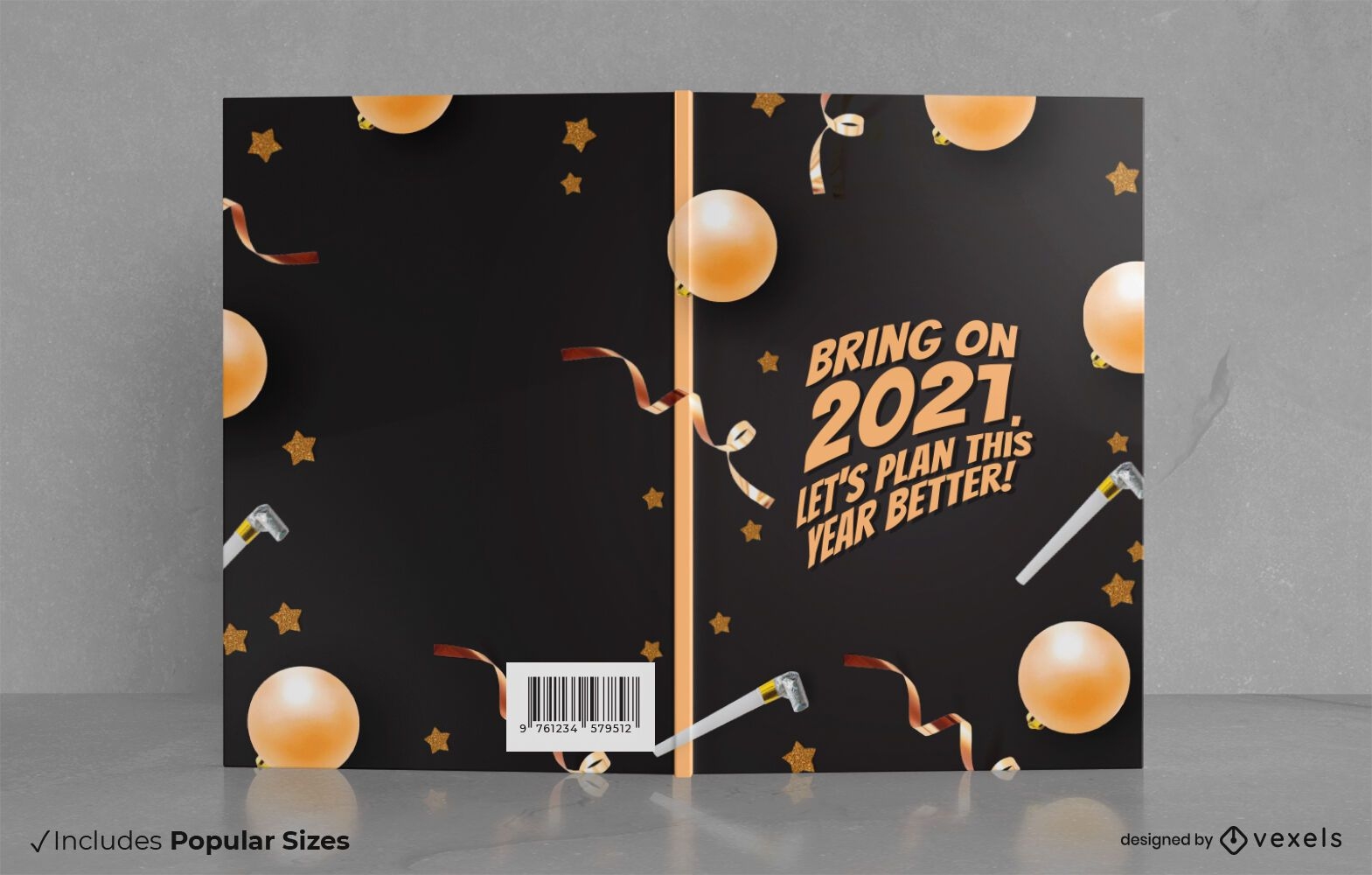 Bringen Sie das Buchcover-Design für 2021 an
