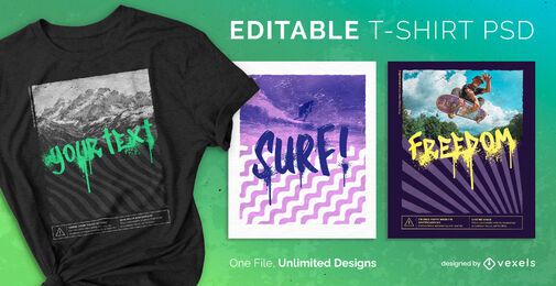 Spray paint scalable t-shirt psd Spray paint scalable t-shirt psd