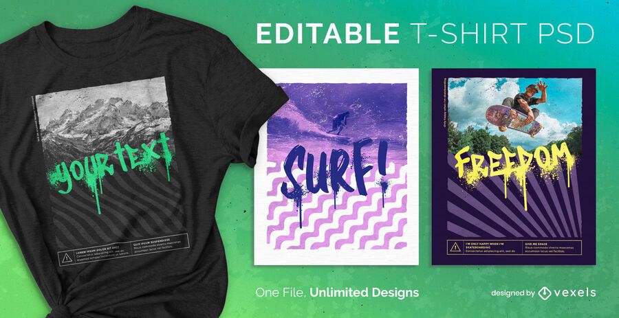 Spray paint scalable t-shirt psd Spray paint scalable t-shirt psd