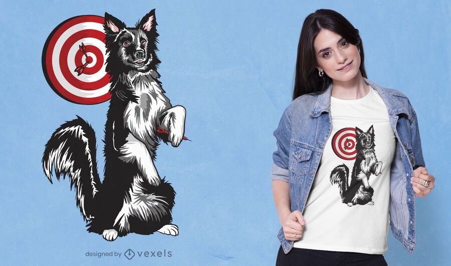 Design de camiseta para cachorro Dardos Design de camiseta para cachorro Dardos