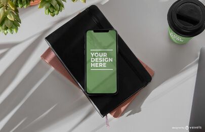 Iphone mockup composition psd Iphone mockup composition psd