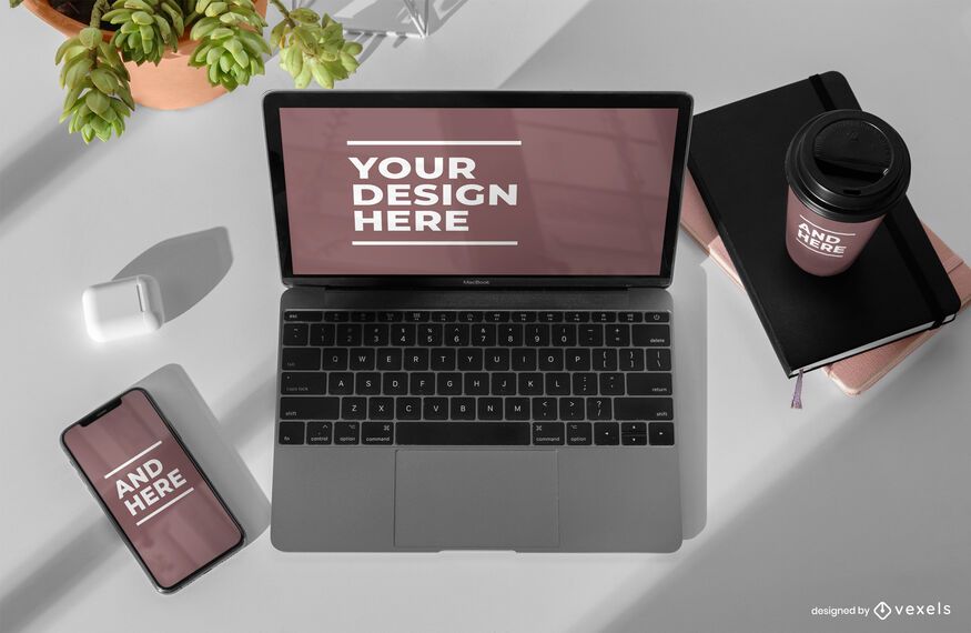 Electronic devices mockup psd composition Electronic devices mockup psd composition