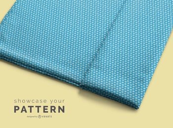 Diseño de maqueta de patrón de rollo de tela