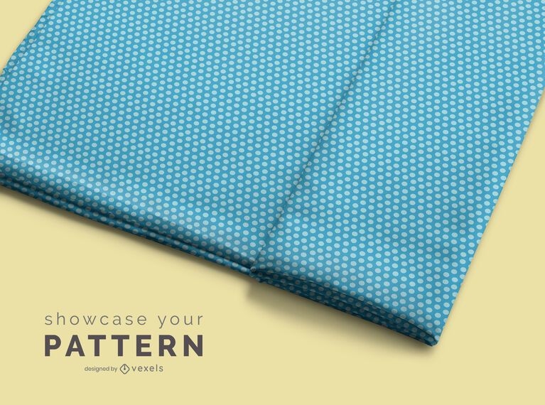 Download Fabric Roll Pattern Mockup Design - Vector Download