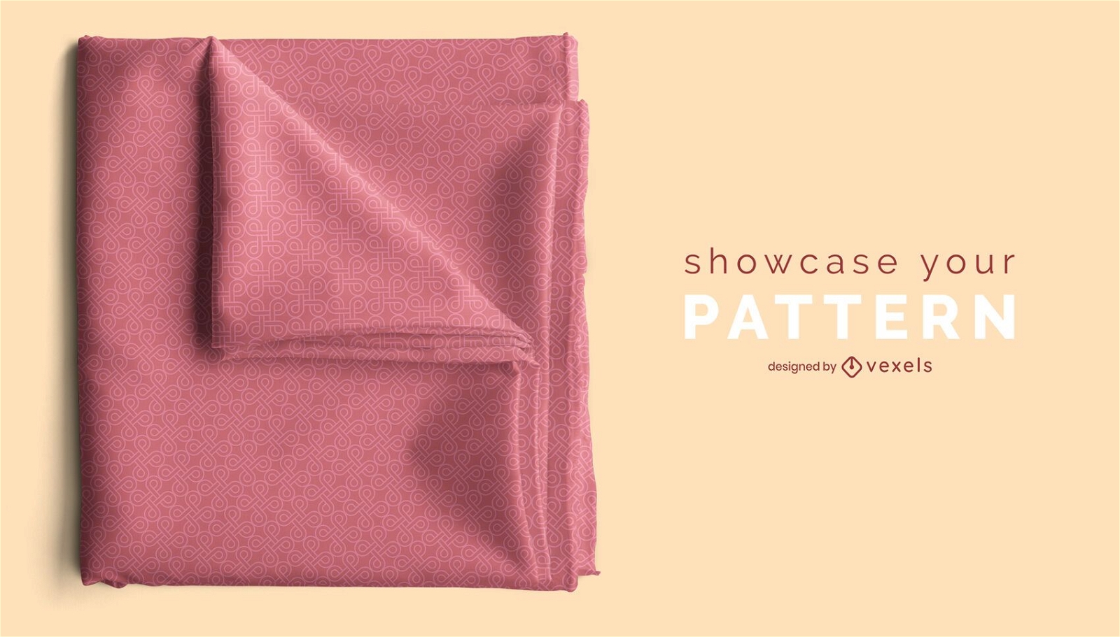 Fabric pattern psd mockup design