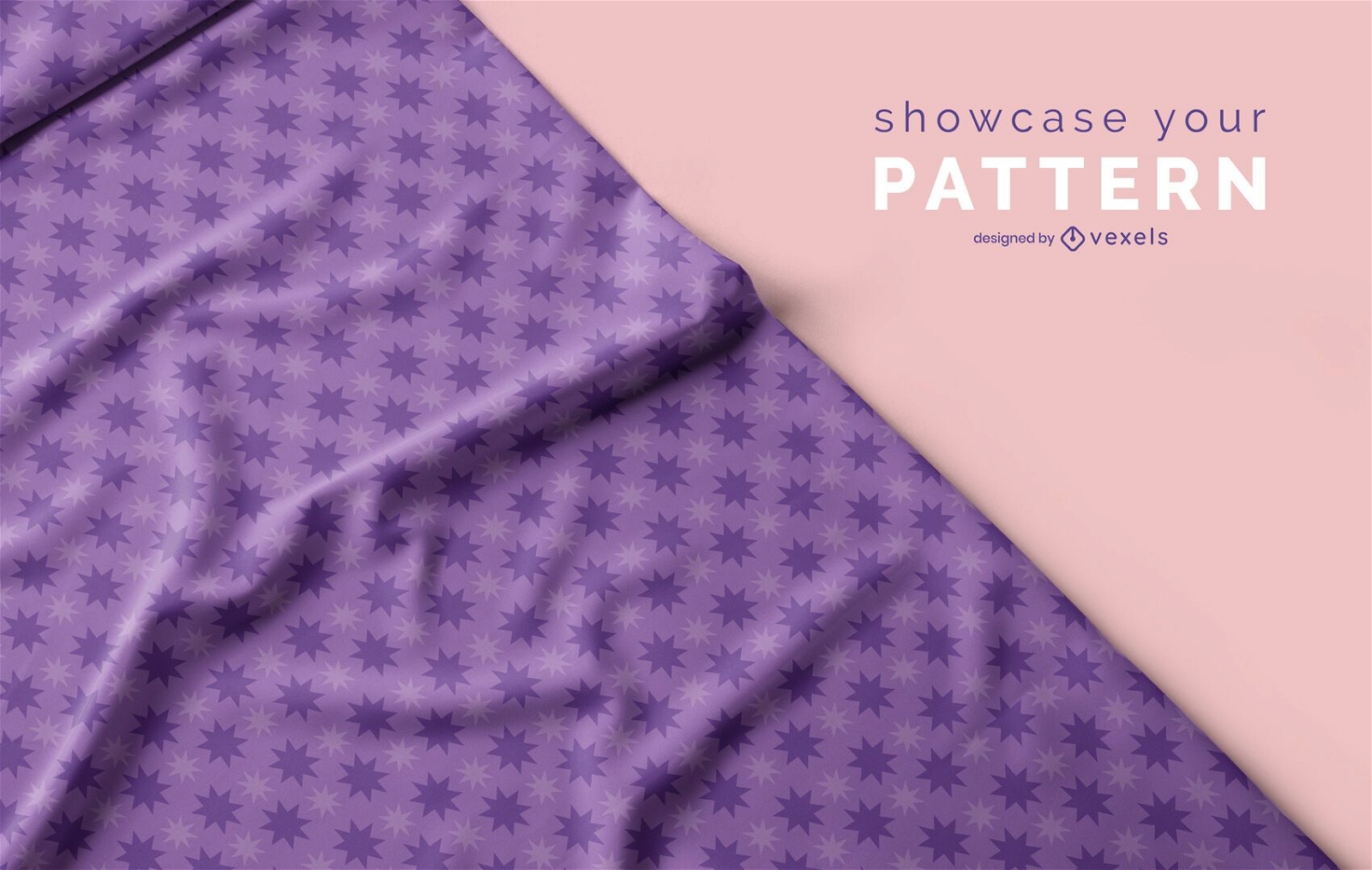Fabric pattern mockup design psd