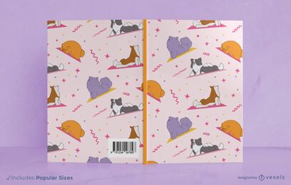 Yoga dogs book cover design