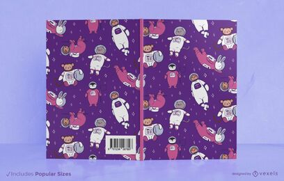 Space animals book cover design Space animals book cover design