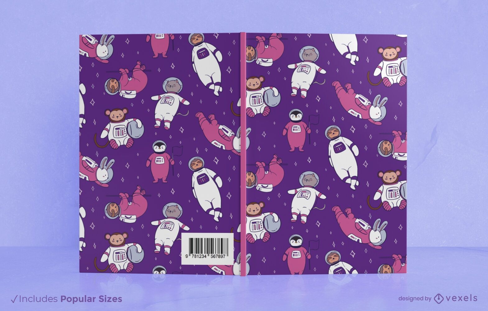 Design da capa do livro dos animais do espaço