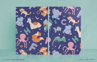 Animal letters book cover design Animal letters book cover design
