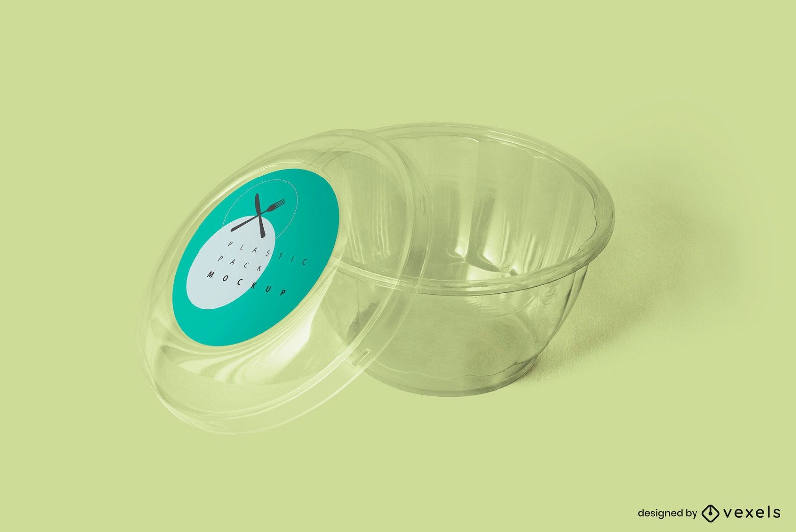 Diseño de maqueta de contenedor transparente