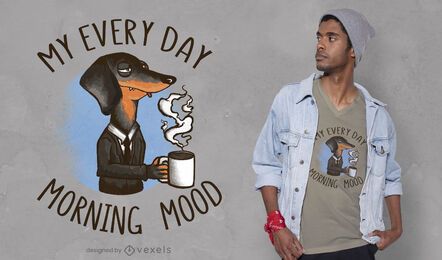 Coffee dog t-shirt design Coffee dog t-shirt design