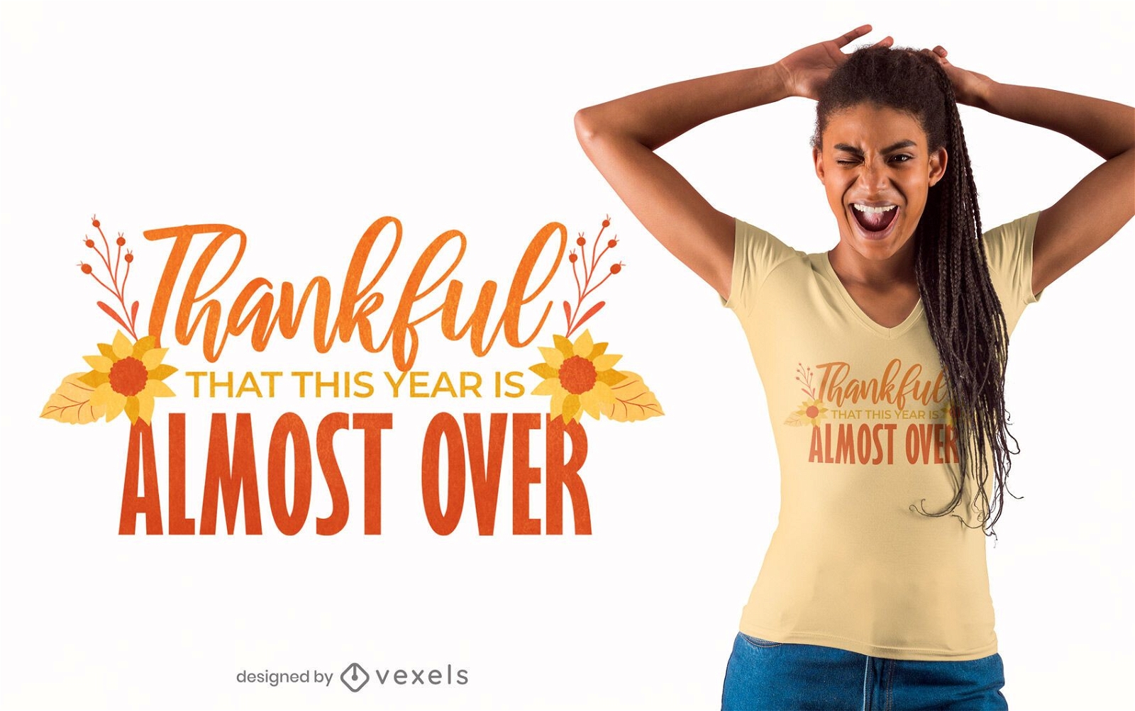 Lustiges Thanksgiving-Zitat-T-Shirt-Design