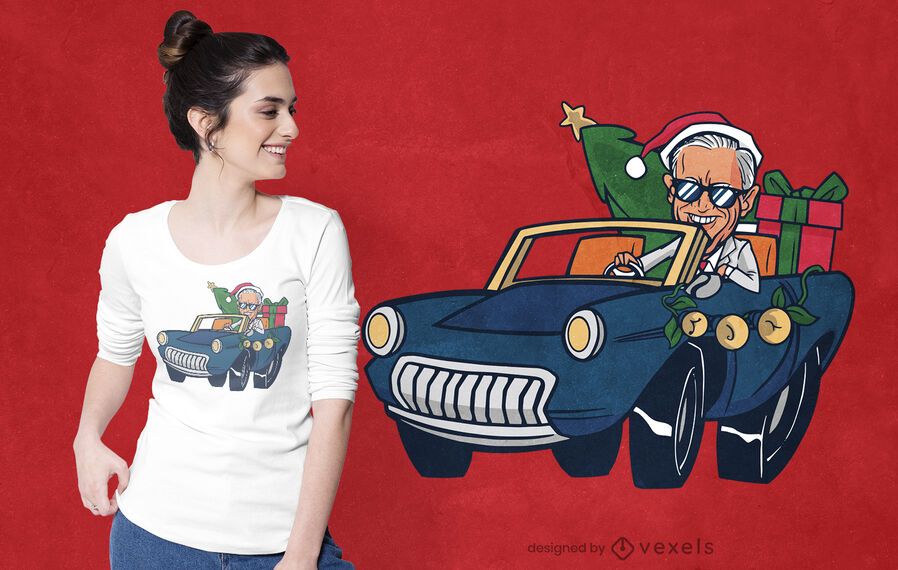 Diseño de camiseta navideña biden riding Diseño de camiseta navideña biden riding