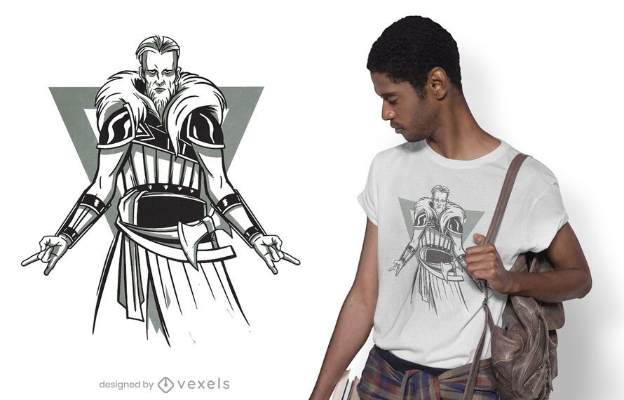 Diseño de camiseta heavy metal viking. Diseño de camiseta heavy metal viking.