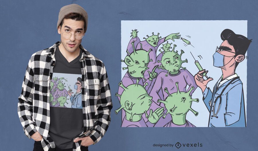 Coronavirus vaccine t-shirt design Coronavirus vaccine t-shirt design