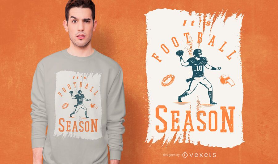É o design de camisetas da temporada de futebol É o design de camisetas da temporada de futebol