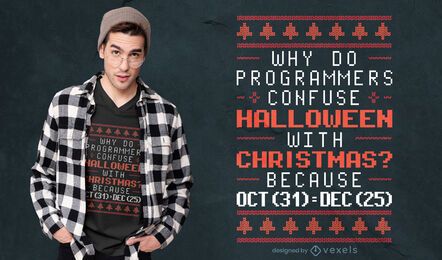 Programmer holidays t-shirt design