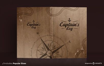 Diseño de portada del libro de registro del capitán Diseño de portada del libro de registro del capitán