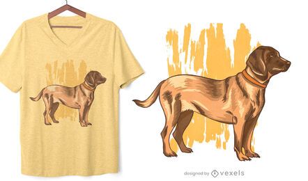 Design de camiseta do cão Bloodhound alemão