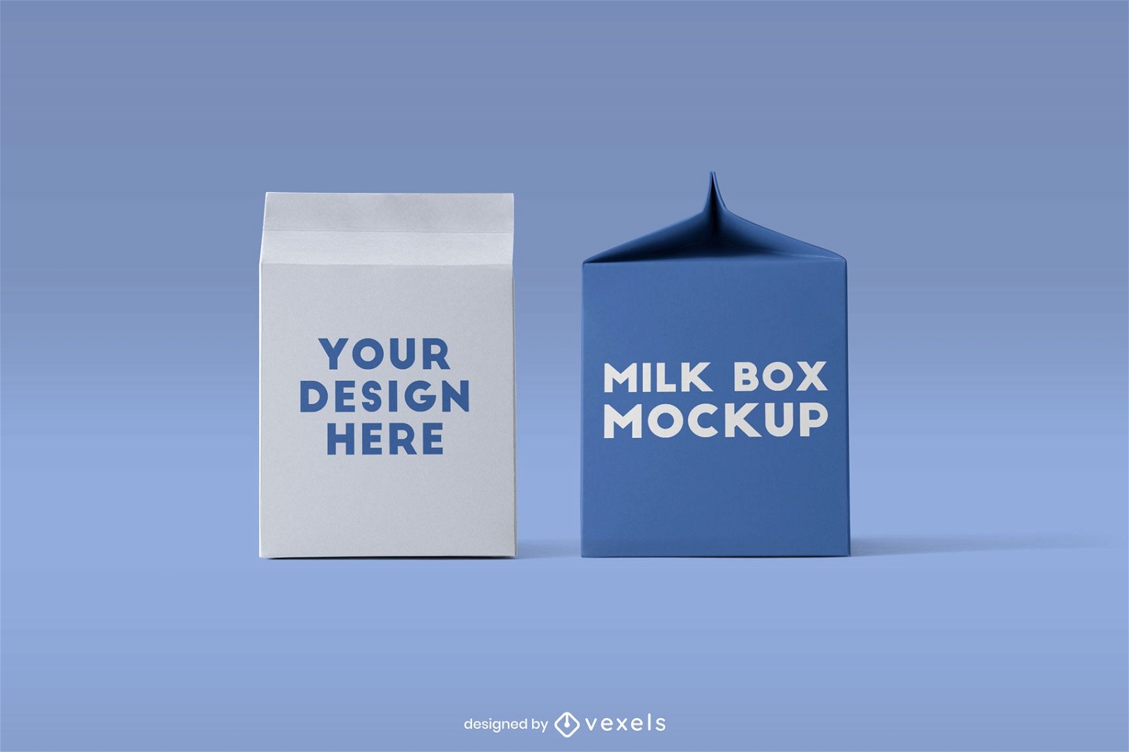 Milk carton mockup design