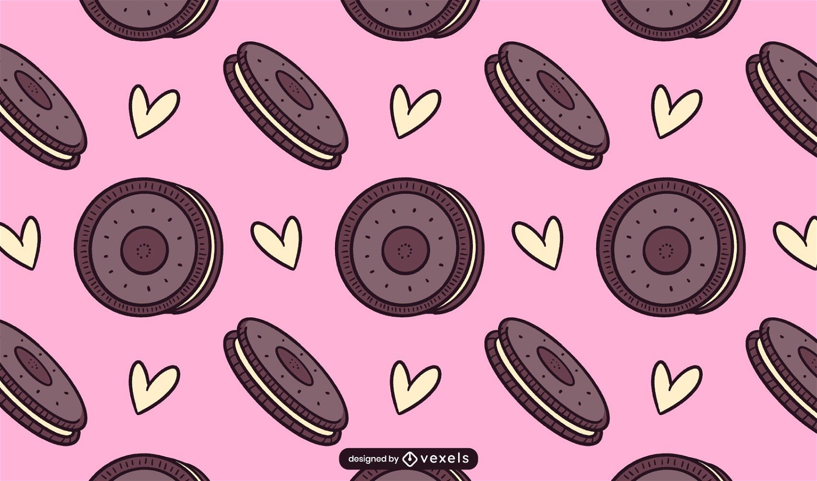 Desenho de biscoitos de chocolate