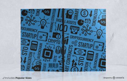 Design de capa de livro de criptomoeda