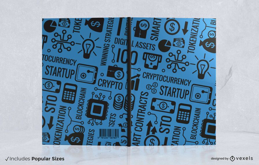 Cryptocurrency book cover design Cryptocurrency book cover design