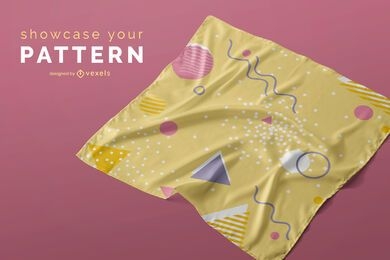 Handkerchief pattern mockup