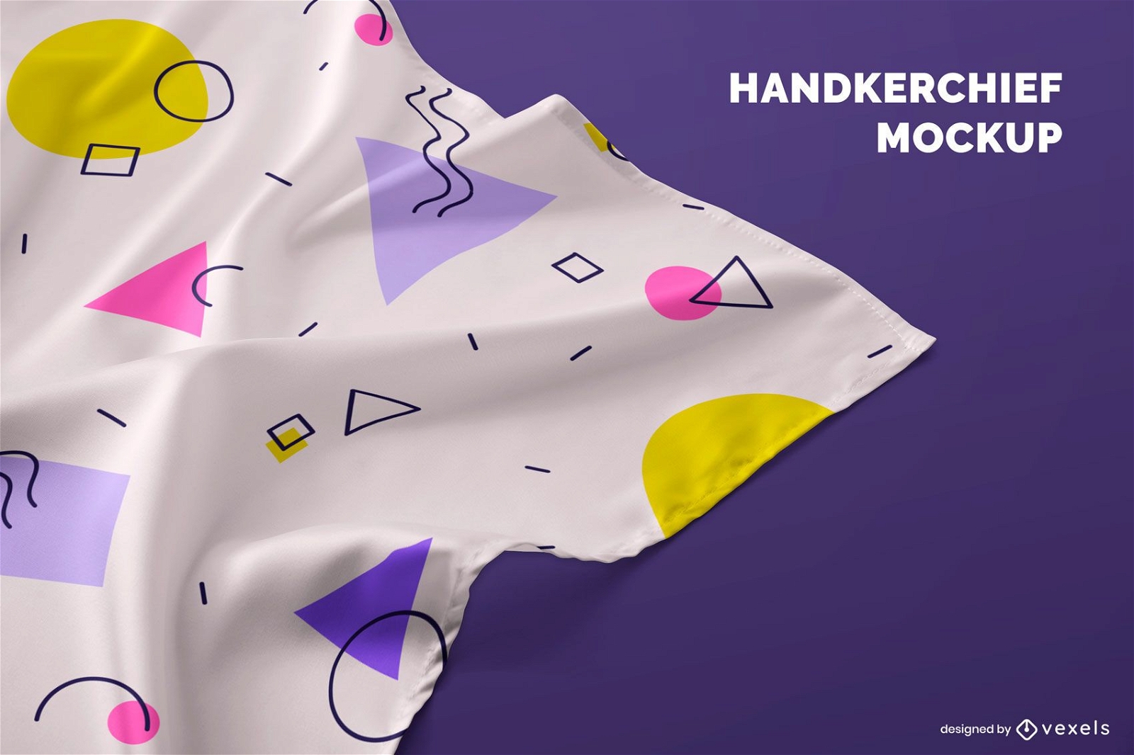 Handkerchief Detail Mockup - Vector Download