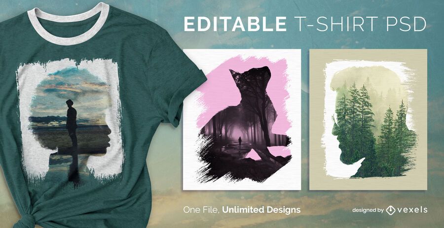 Brush stroke scalable t-shirt psd Brush stroke scalable t-shirt psd