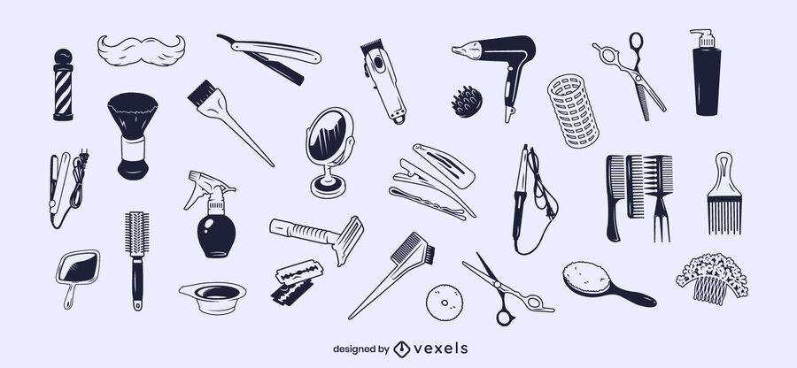 Styling elements stroke set Styling elements stroke set