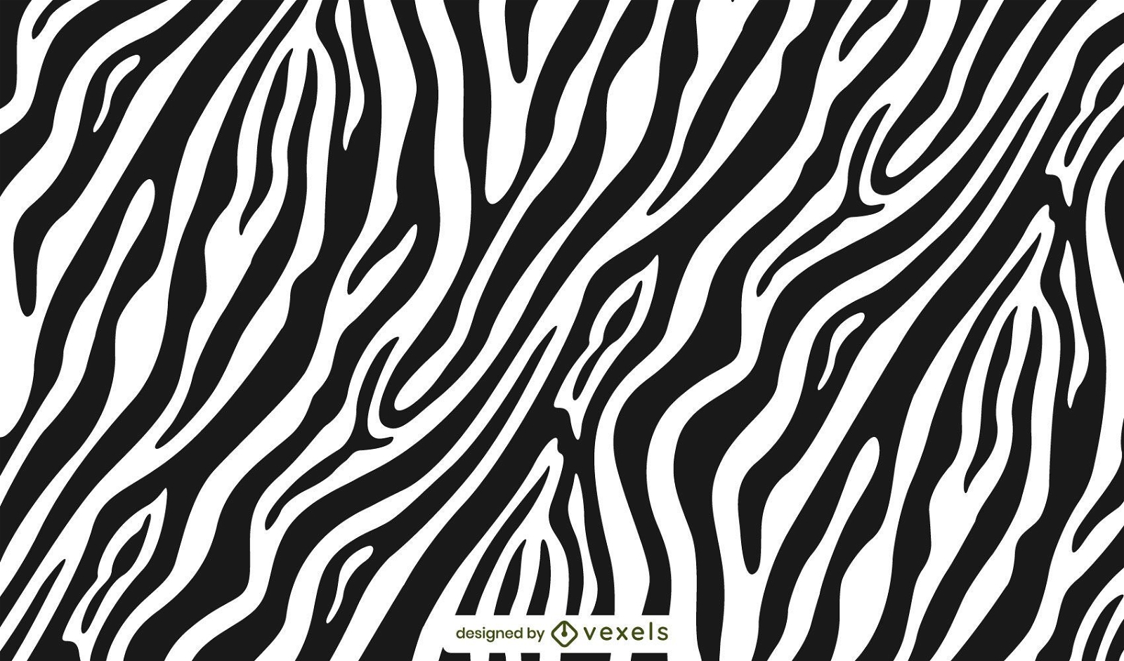 Musterdesign mit Zebradruck