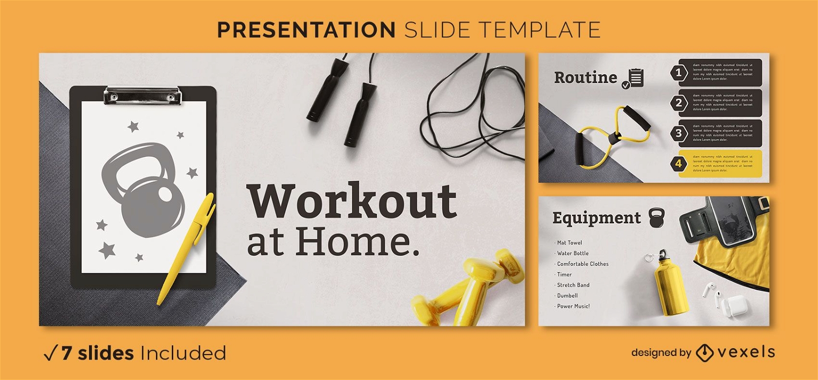 Workout at home presentation template