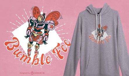 Design de camiseta Bumble fee
