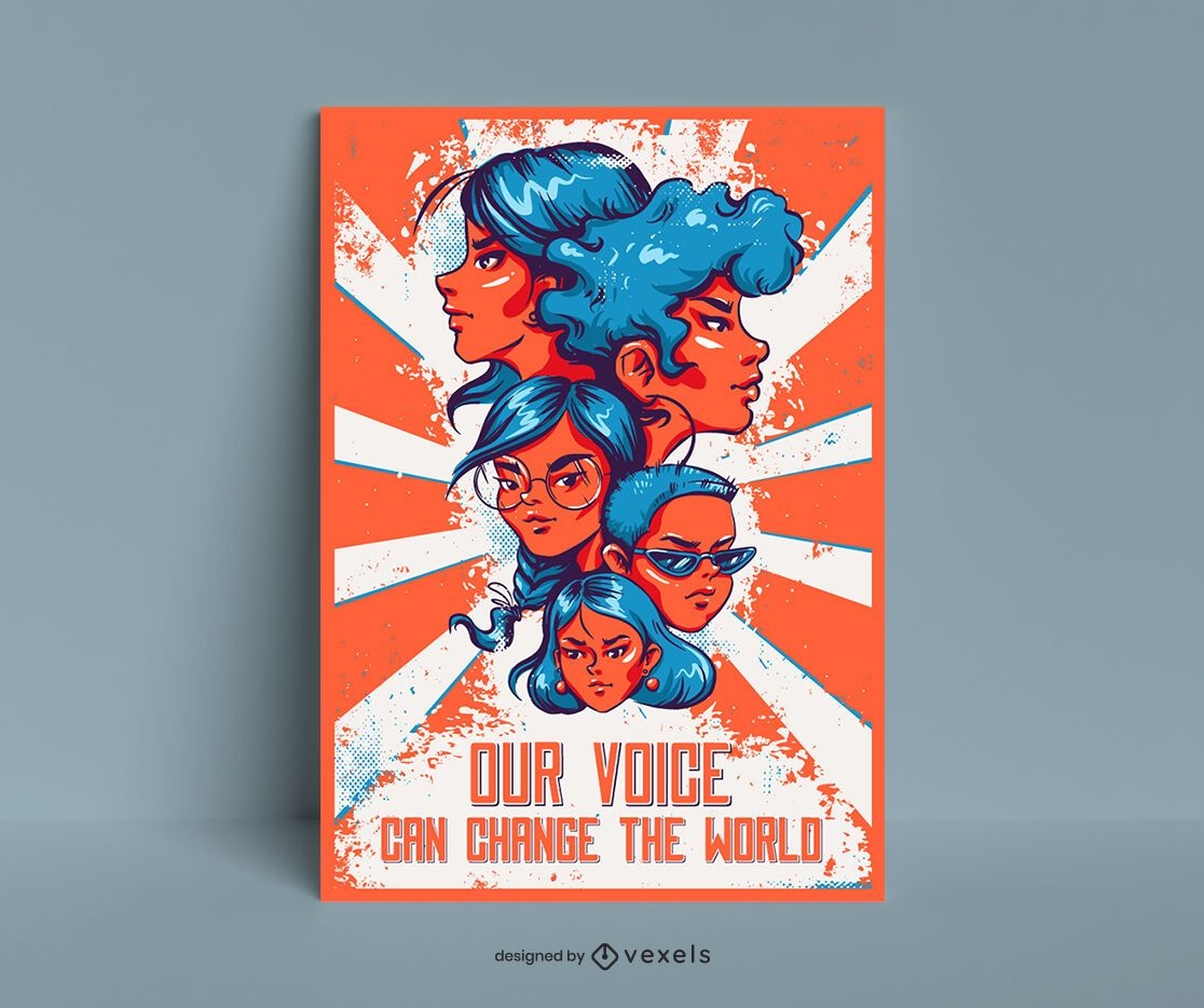 Orange Women's Day poster