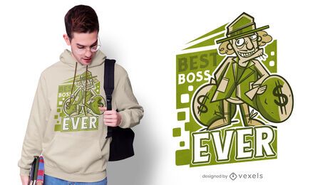 Melhor design de t-shirt do chefe de todos os tempos